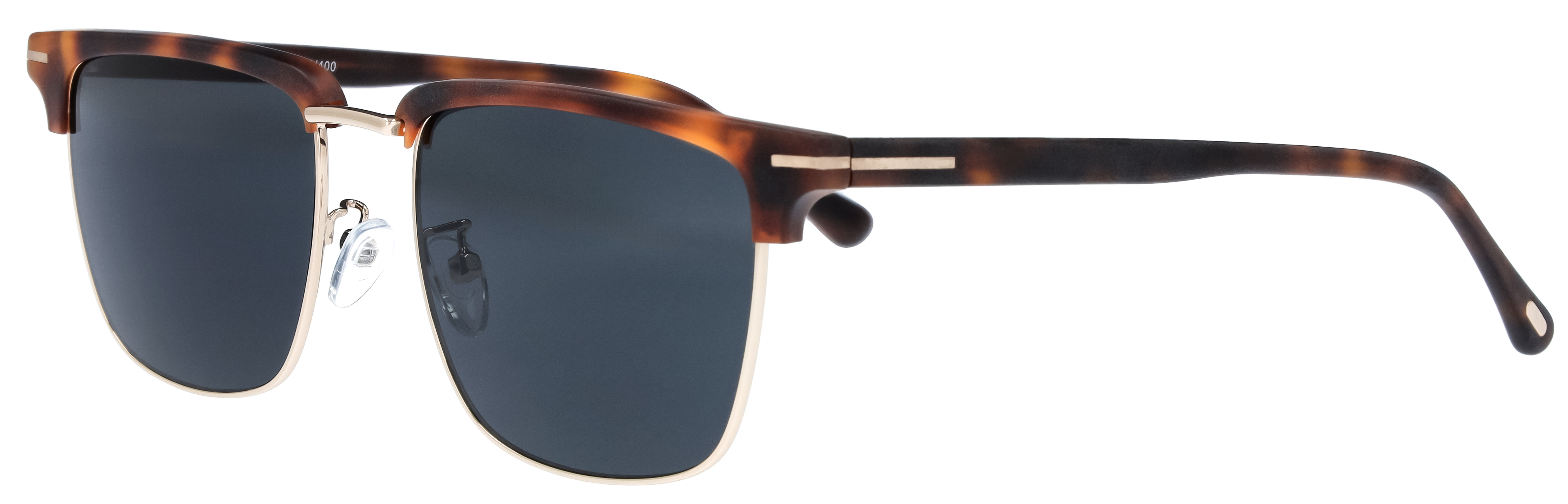 Das Bild zeigt die Sonnenbrille 141221 von der Marke Abele Optik in braun, havanna, matt.